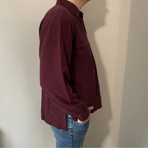 🏇Vintage  Burgundy Ralph Lauren Polo! Men’s Size XL🏇 - Picture 4 of 11